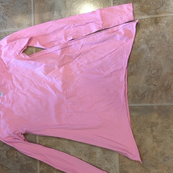 Ivivva Lululemon Athletica Girls Long Sleeve Top Size 12 Light Barbie Sharkbite - Picture 3 of 7